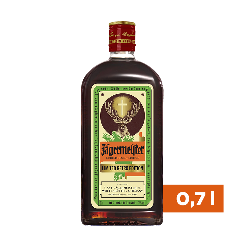 Jägermeister Kräuterlikör Retro bottle 0,7L